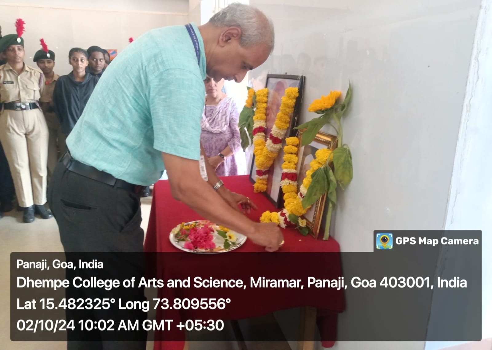 Gandhi Jayanti and Lal Bahadur Shastri Jayanti Dhempe College of Arts